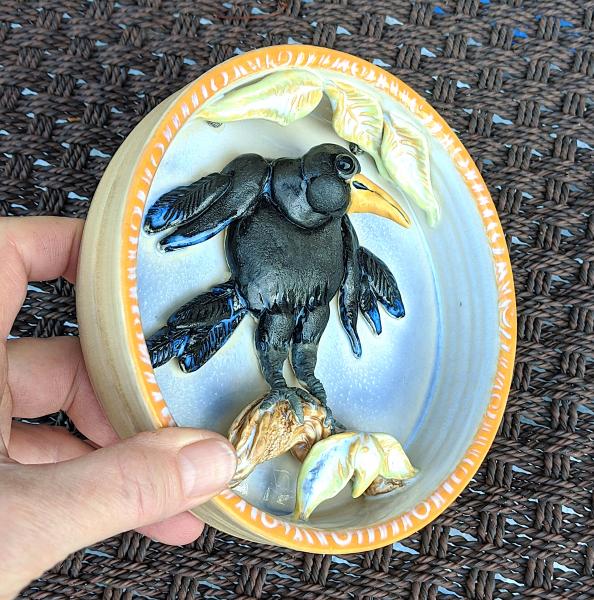 Round Crow Wall Decor picture
