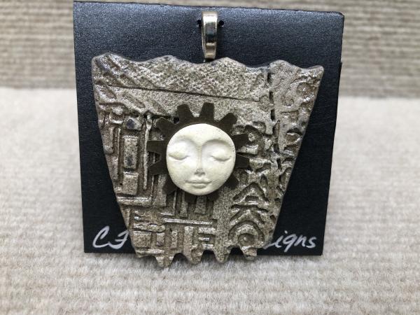 Face pendant w/ 18” cable wire included picture