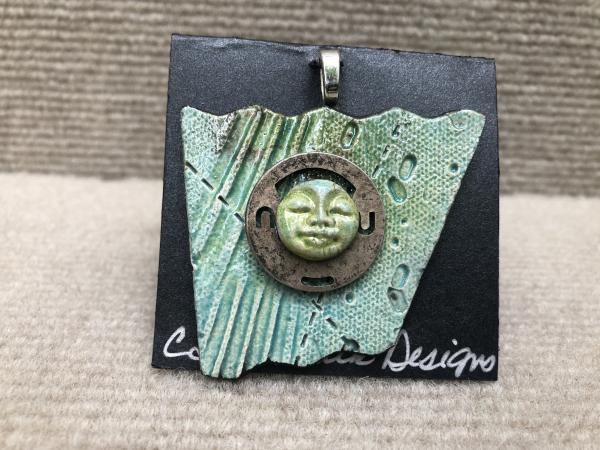 Face pendant w/ 18” cable wire included picture