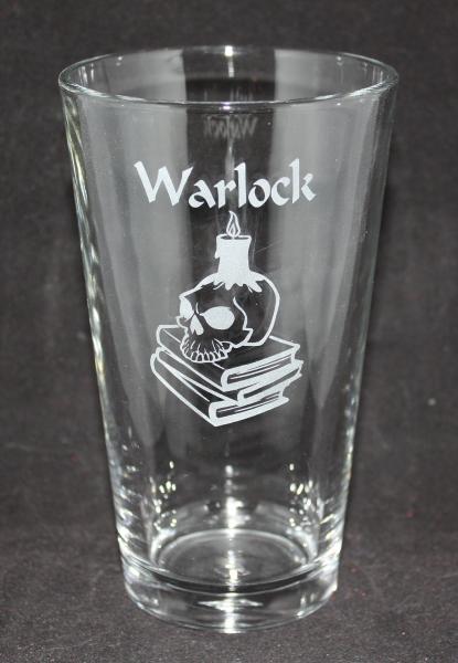 D&D Dungeons & Dragons Warlock Pint Glass
