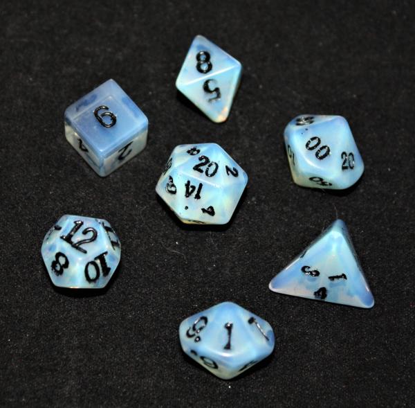 12 mm Synthetic Opal Gemstone Dice Set