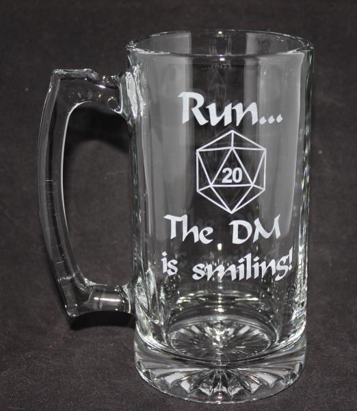 D&D Dungeons & Dragons Run, The DM Is Smiling Large Mug