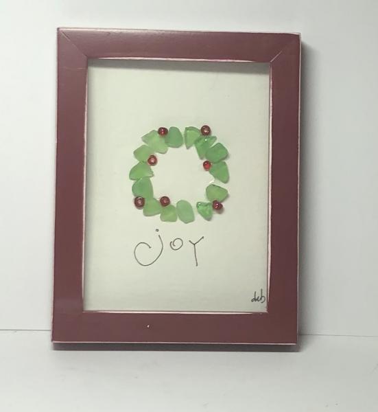 Christmas - sea glass wreath picture