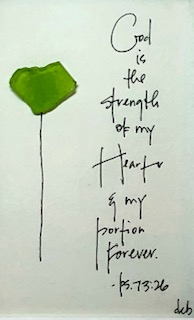 God is the strength of my heart... picture