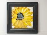 Small Sunflower -I am enough - Alcohol ink