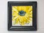 Small sunflower - Hope - Alcohol ink