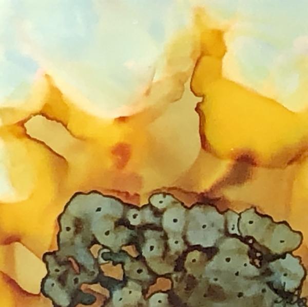 Sunflower - Alcohol ink picture