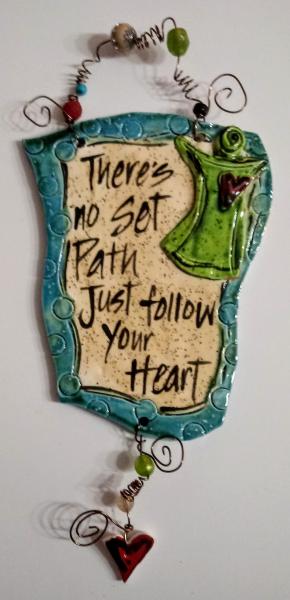 No Set Path plaque