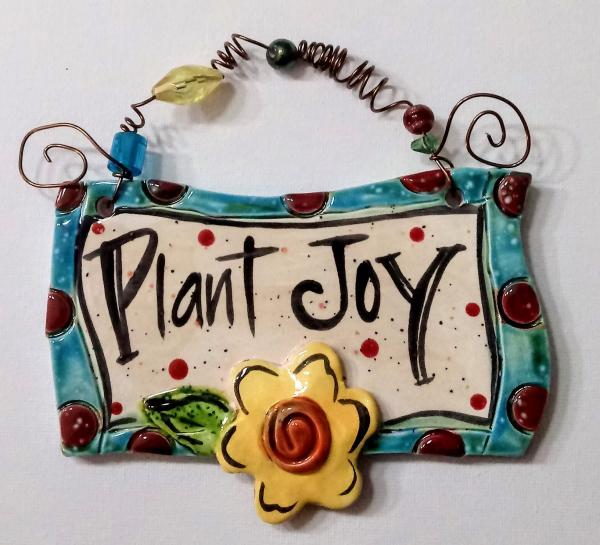 Plant Joy plaque