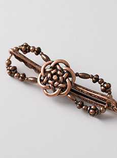 Knot burnished copper -M