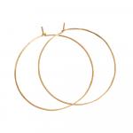 Hammered Gold Hoops