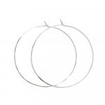 Sterling Silver Hammered Hoops