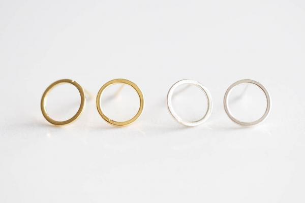 Sterling Silver Circle Studs picture