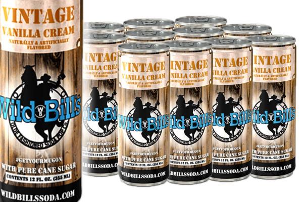 Vintage Vanilla Cream – Creamy, Pure Cane Sugar Soda Pop – Case Pack, (12) 12 OZ Sleek Cans