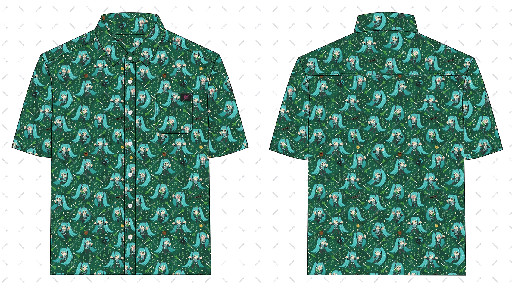 Hatsune Miku Button-Up Shirt picture