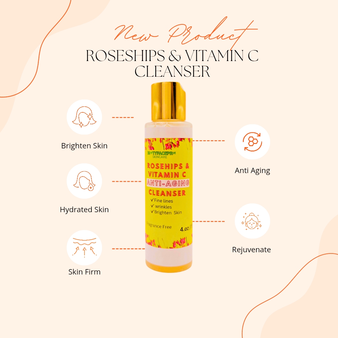 Anti-Aging Organic Rosehips & Vitamin C Cleanser & Moisturizer picture