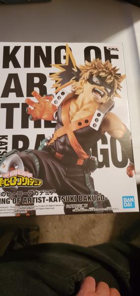 My hero academia king of artist Katsuki bakugo Banpresto figure picture