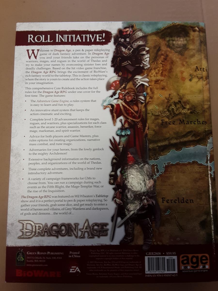 Dragon Age Role Playing Game Core Rulebook Chris Pramas picture
