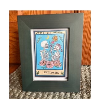 5x7 print of the lovers tarot card picture