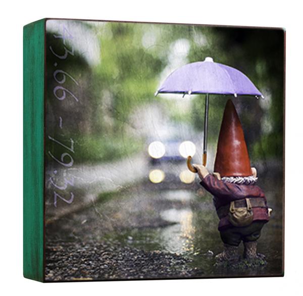 Gnome Block  - April Showers
