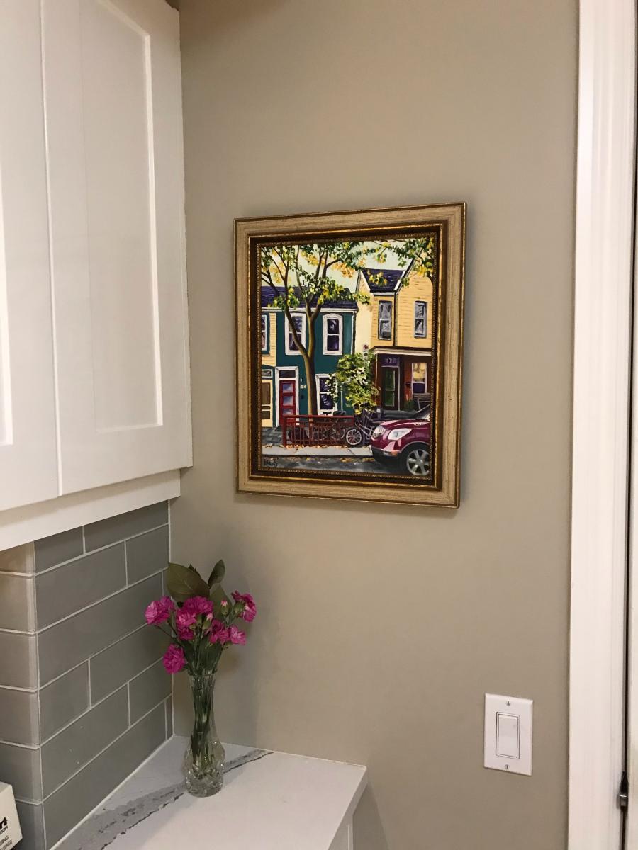 Blue House With Red Door picture