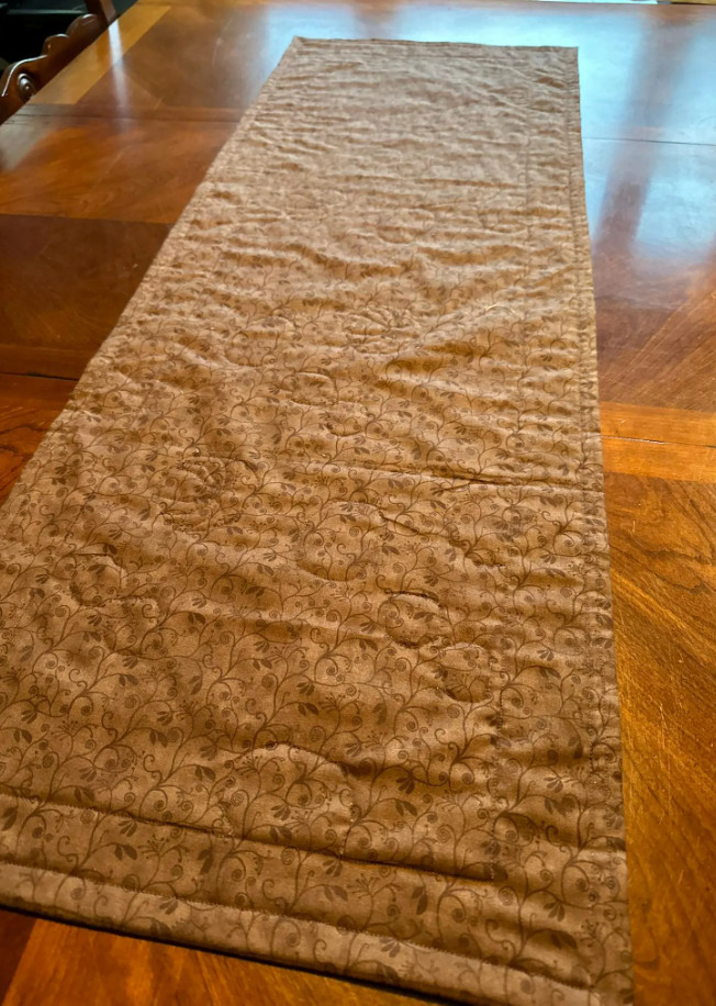 Handmade Quilted Pumpkin Table Runner, Cotton Fall D&eacute;cor picture