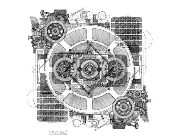 Limited Edition 14" x 17" Print #12 of "Machine" picture