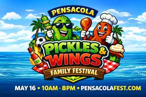 Pensacola Pickles and Wings Family Festival logo