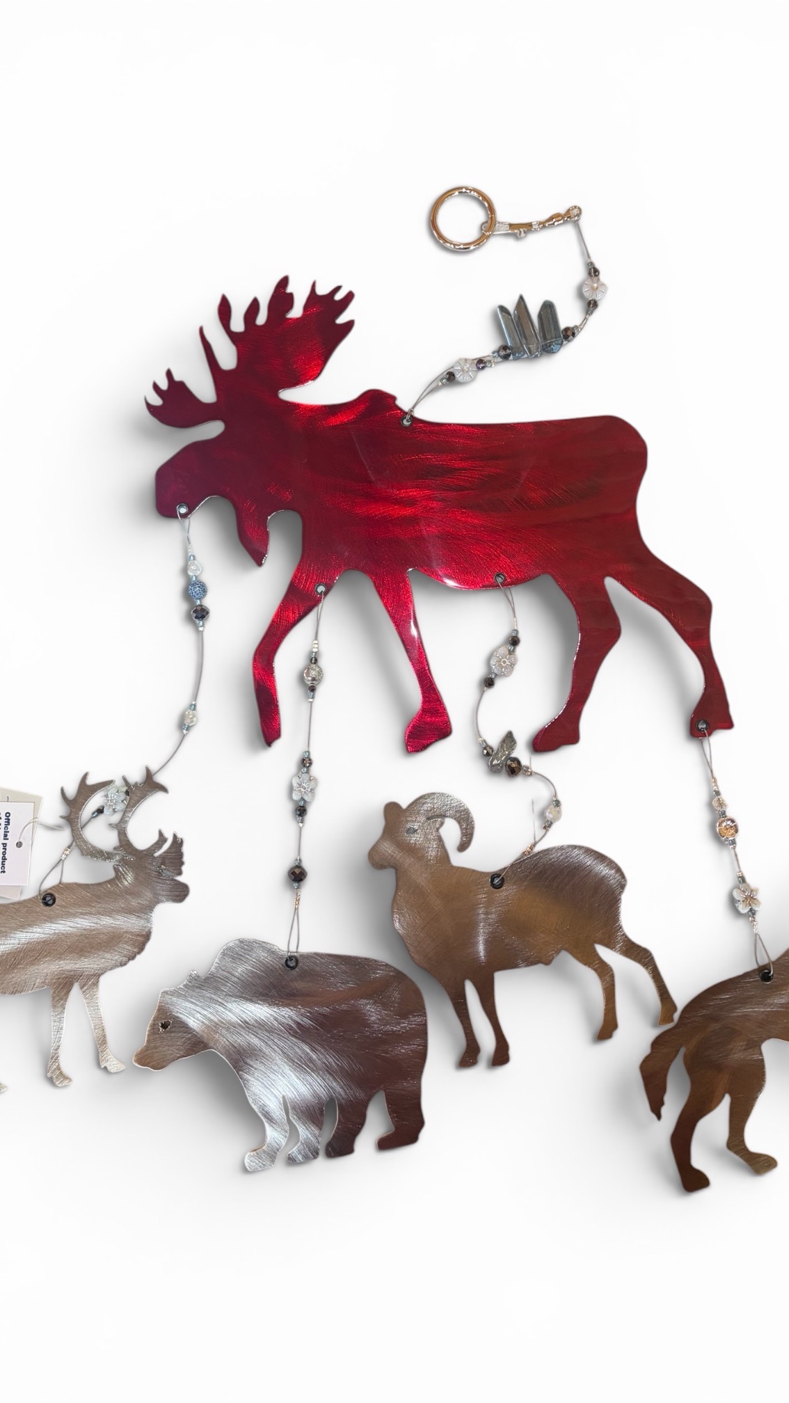 Metal Art Moose Windchime picture