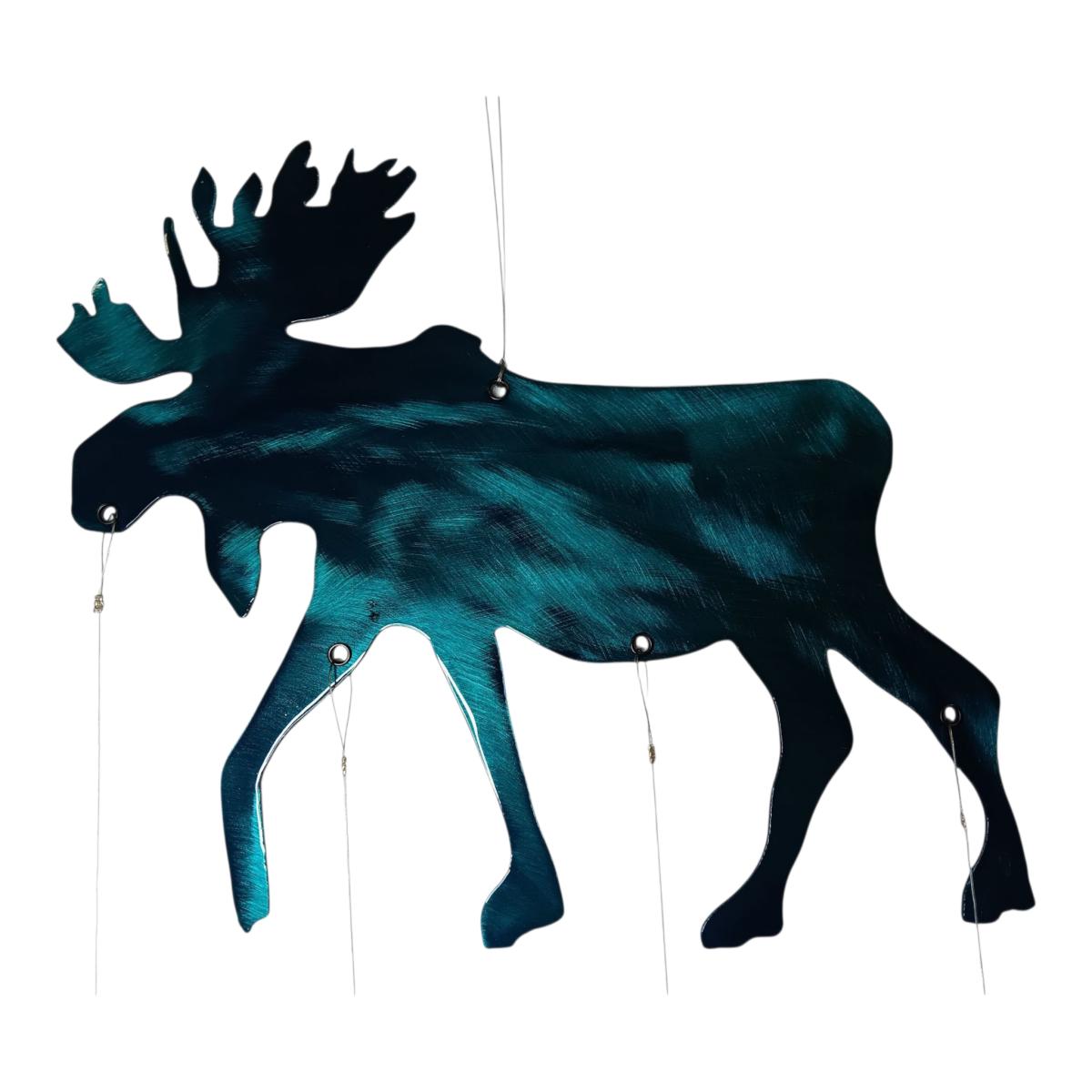 Metal Art Moose Windchime picture