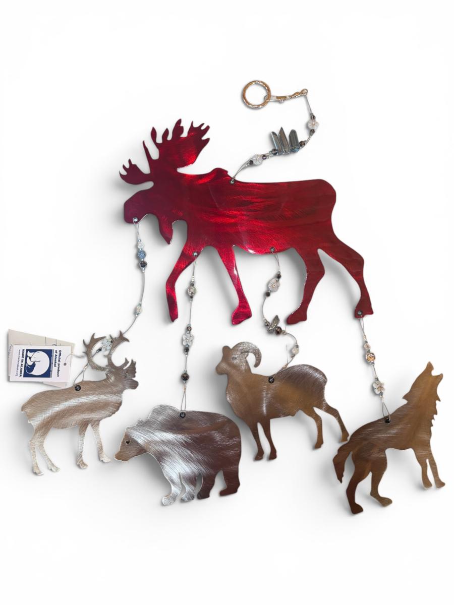 Metal Art Moose Windchime picture