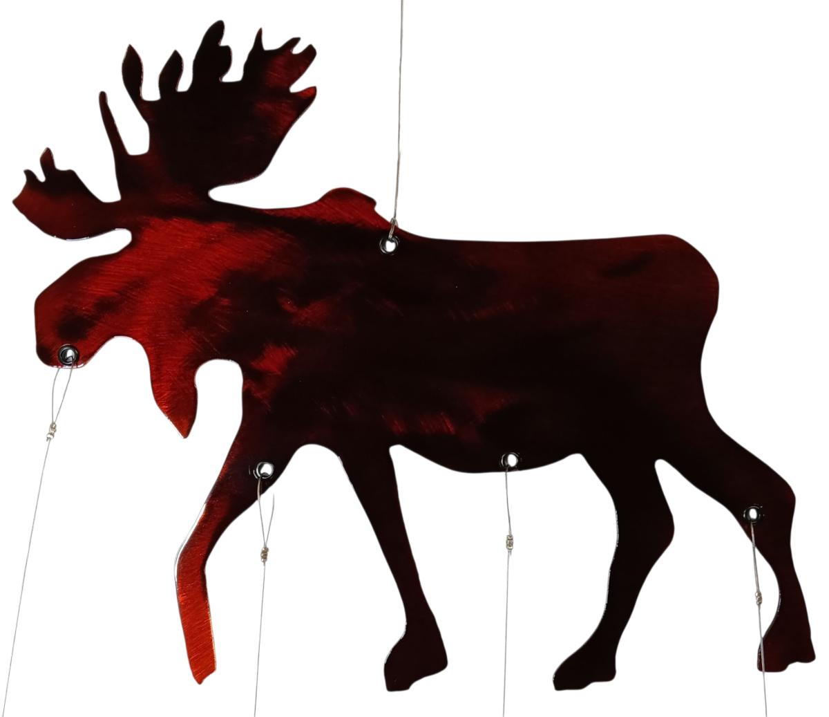 Metal Art Moose Windchime picture