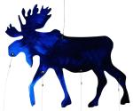 Metal Art Moose Windchime