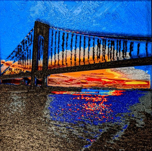 Brooklyn Bridge Ablaze picture