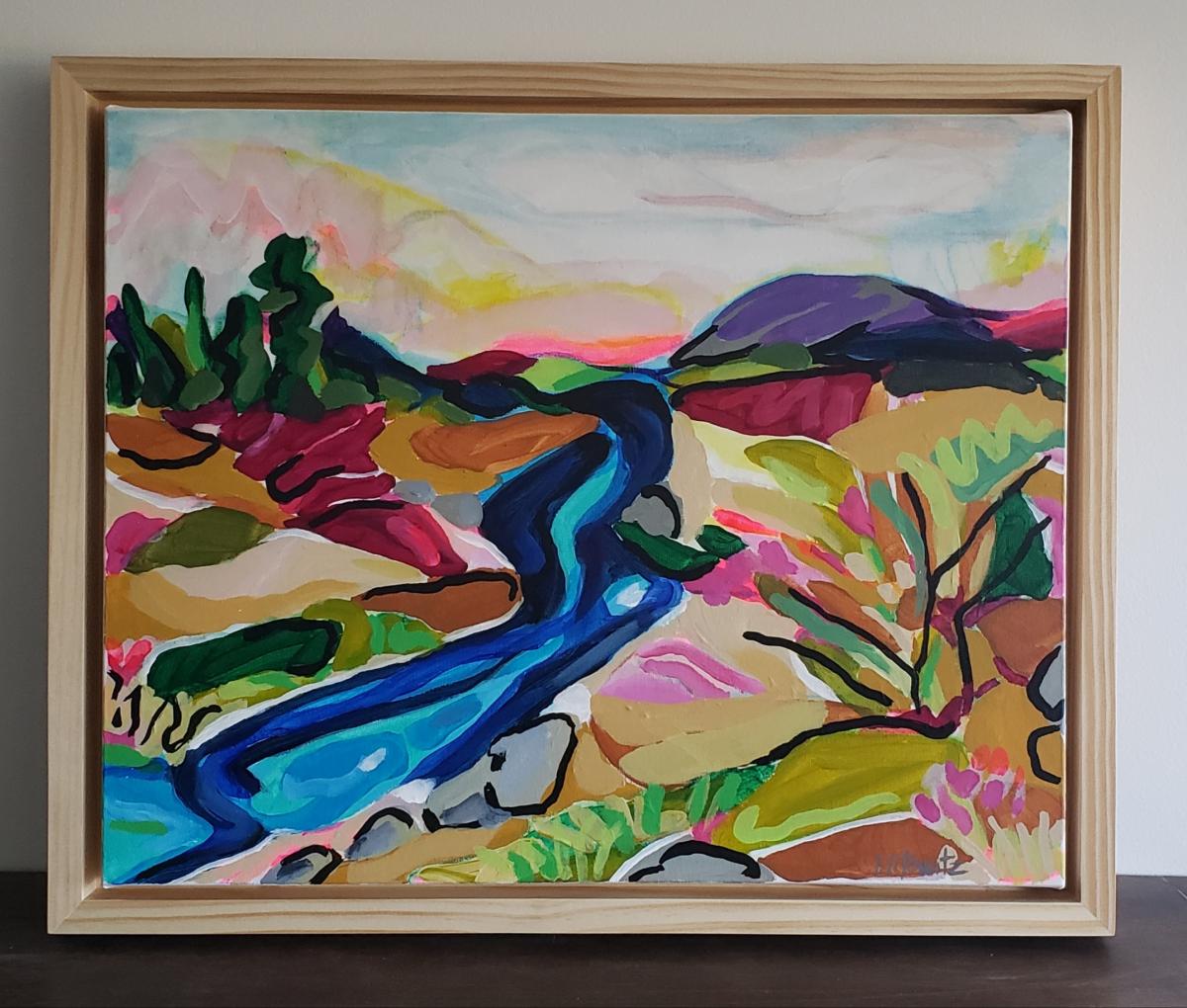 Mindscape 3, 4 - FRAMED in Natural Wood picture