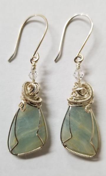 Earrings-Blue Calcite picture