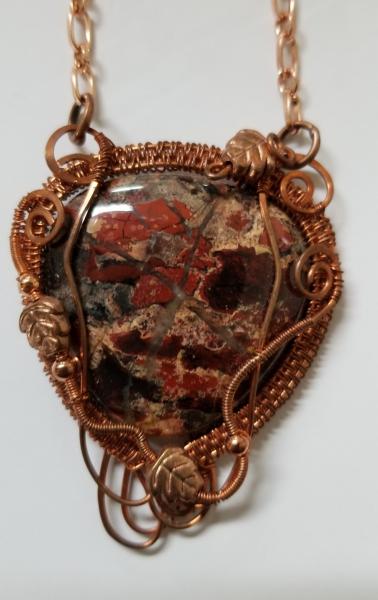 Jasper Copper Wrapped Pendant picture