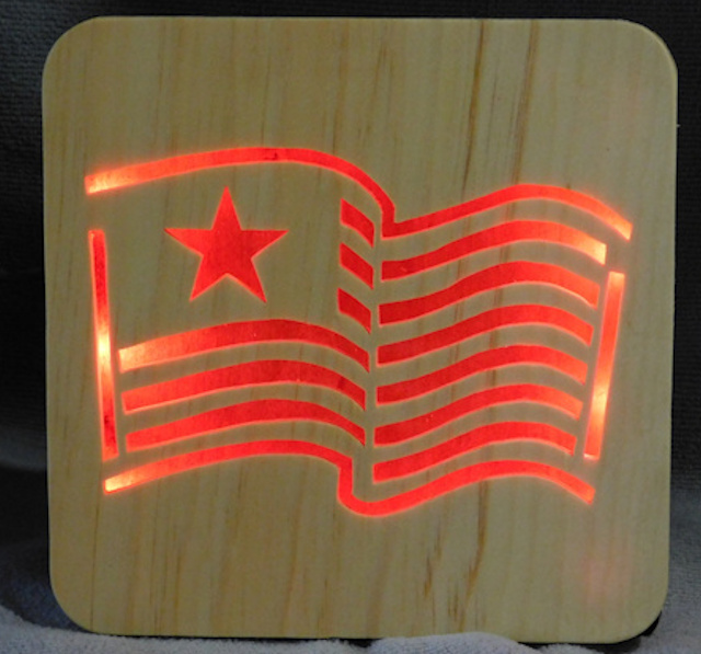LED Light Box - Flag