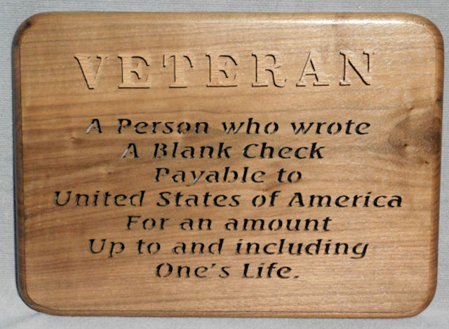 Veteran Blank Check