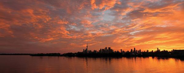 Toronto Sunset Panorama 1 picture