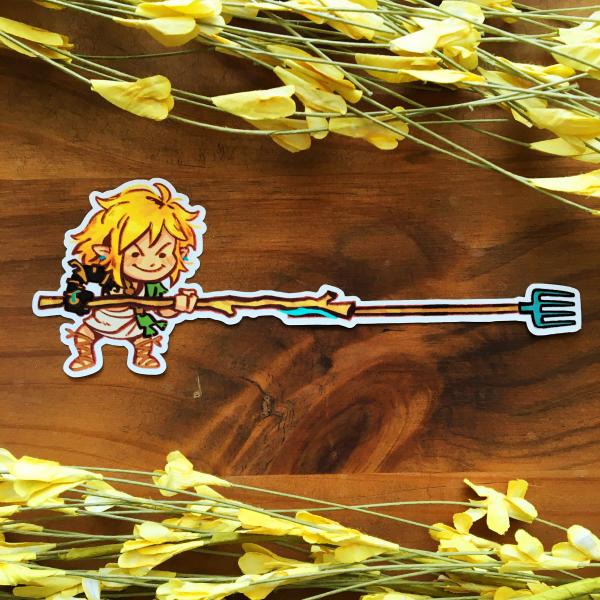 Really Long Spear Sticker picture
