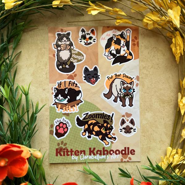 Kitten Kaboodle Sticker Sheet