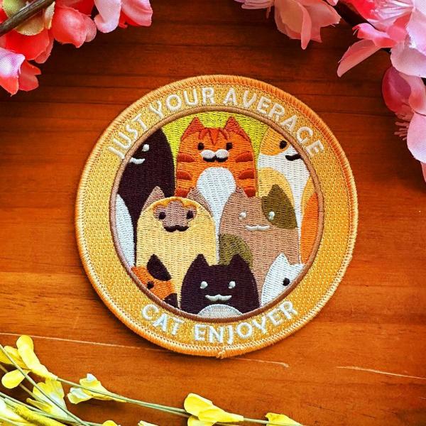 Kitten Kaboodle Embroidered Iron-On Patch picture