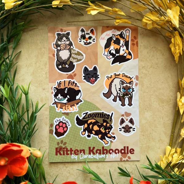 Kitten Kaboodle Sticker Sheet