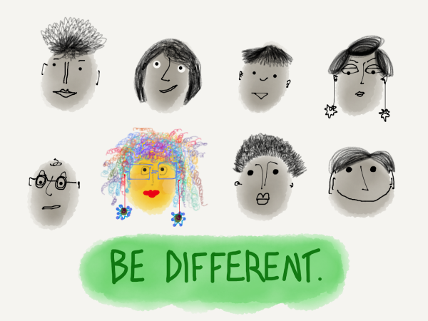 Be Different Art Print