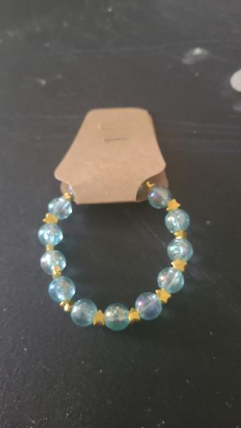 Blue Gold Star Bracelet