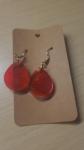 Red Teardrop Earrings