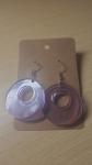 Purple Round Earrings