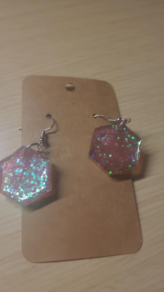Medium Hexagon Earrings