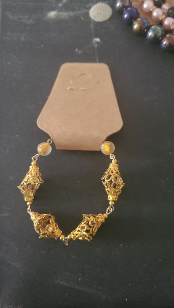 Gold Filigree Bracelet